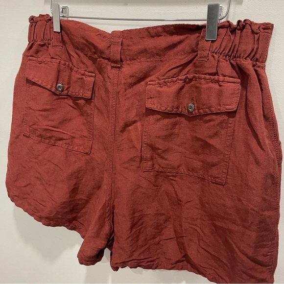 Old Navy High Rise Linen Blend Shorts in Copper Moon Size XL - Picture 5 of 9